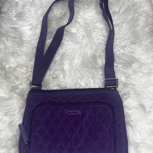 Vera Bradley Deep Purple Quilted Crossbody Bag